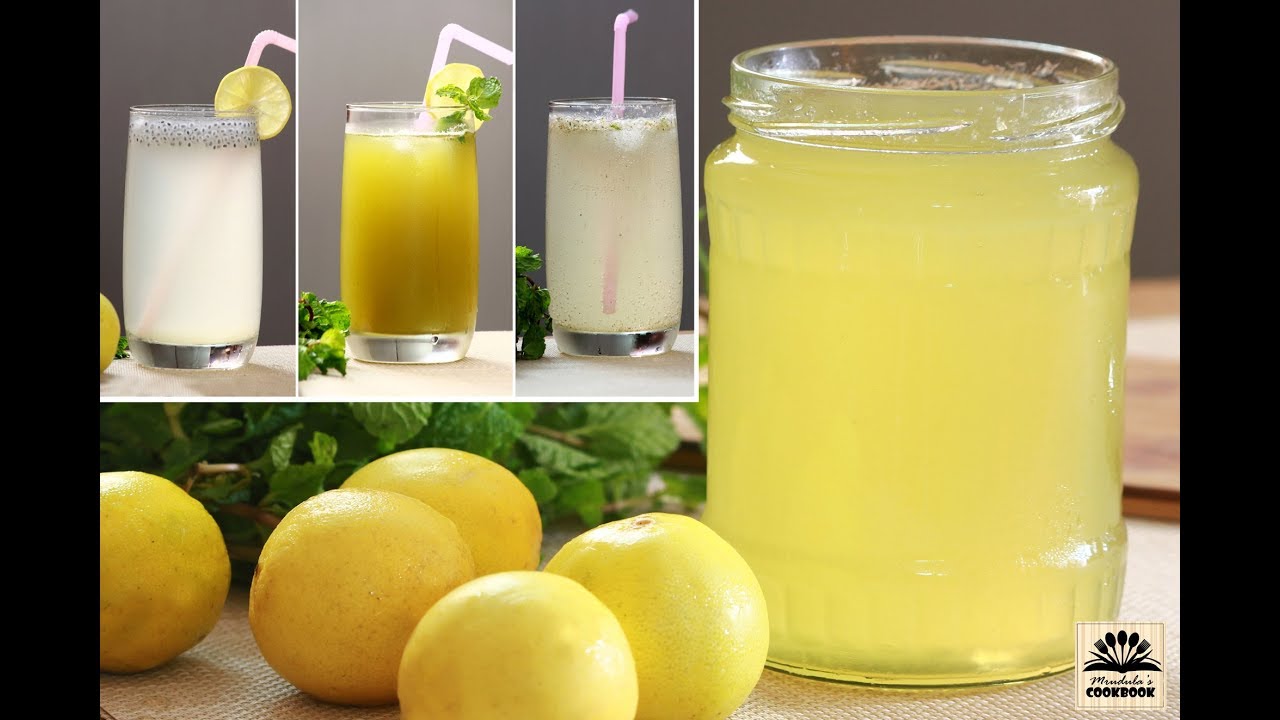 Lemon squash and 3 ways lemonade ||  Lemon concentrate