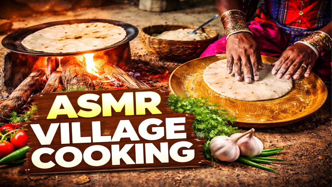 Traditional Outdoor Cooking ASMR: Slow Living & Relaxing Fire Sounds 🌿