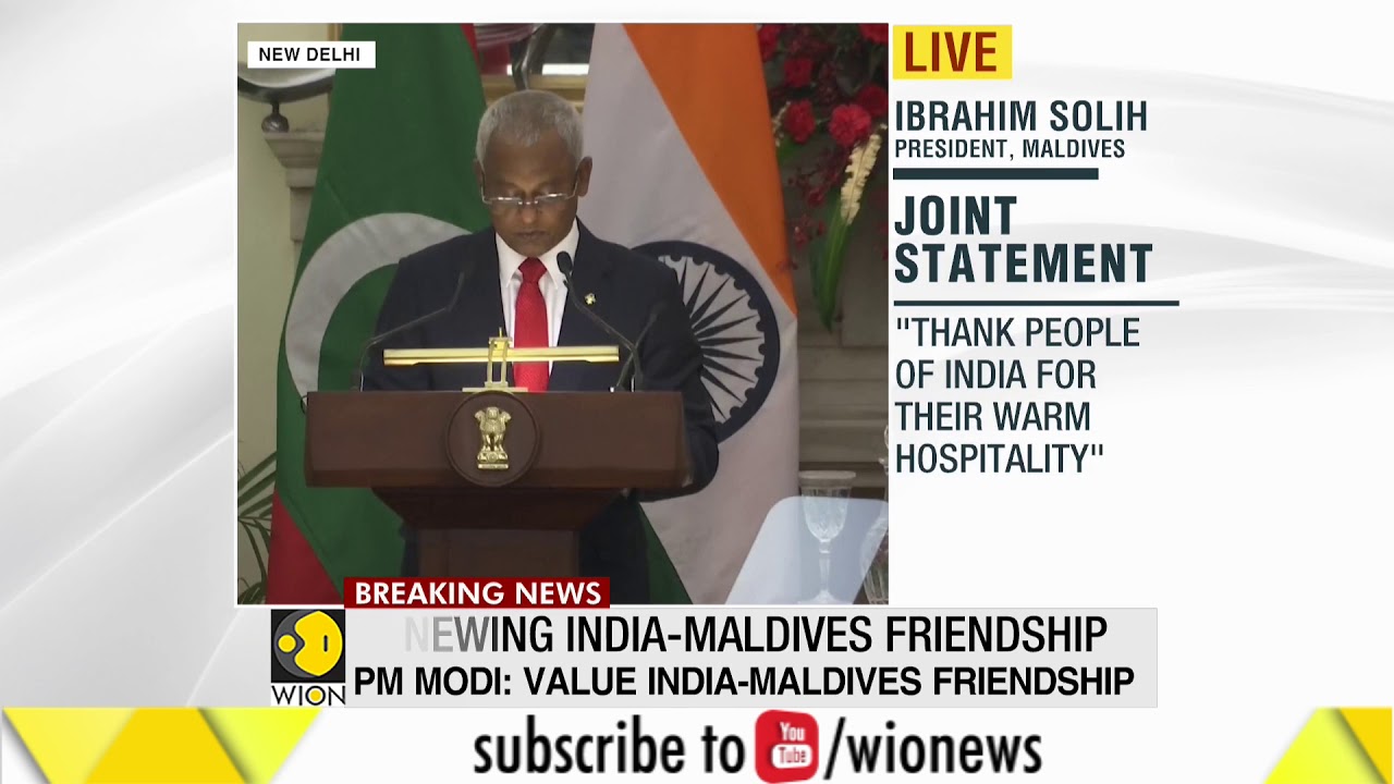 President Ibrahim Solih thanks people of India for 'warm hospitality'