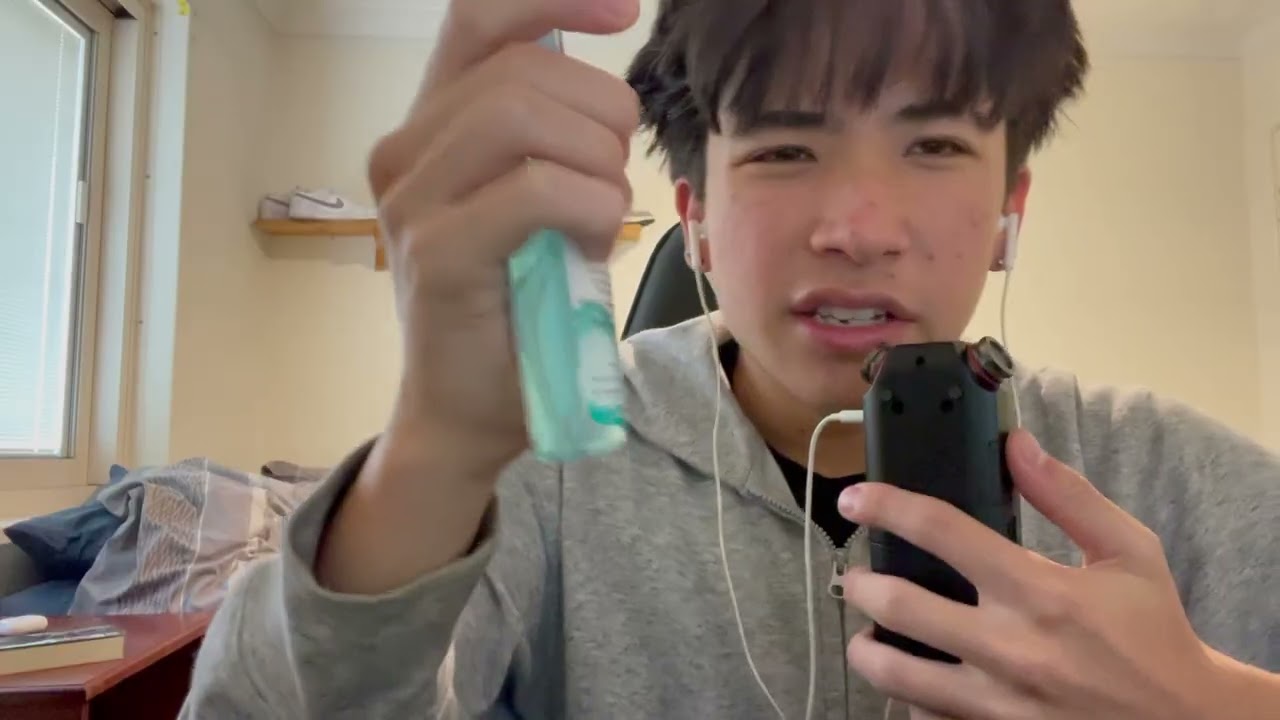 ASMR Tascam Liquid sounds, mouth sounds, rambles