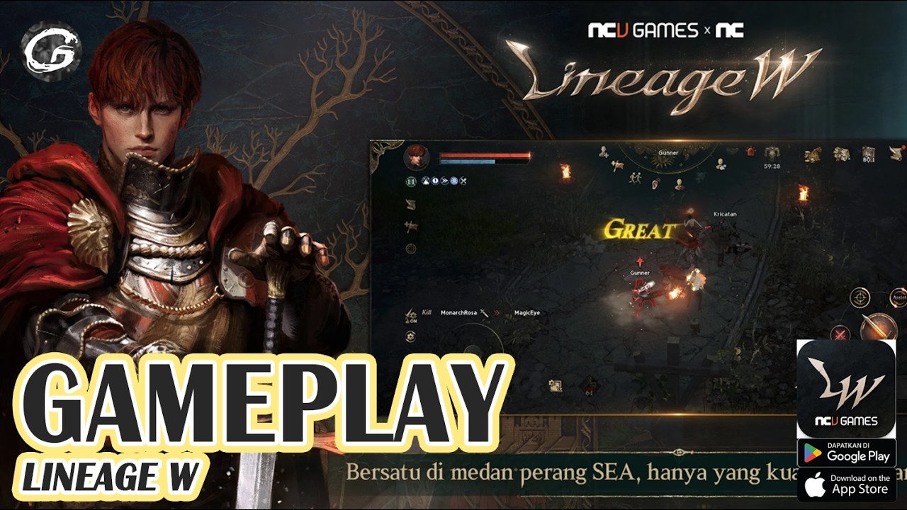 Lineage W Gameplay - Mobile Game (Android & IOS)