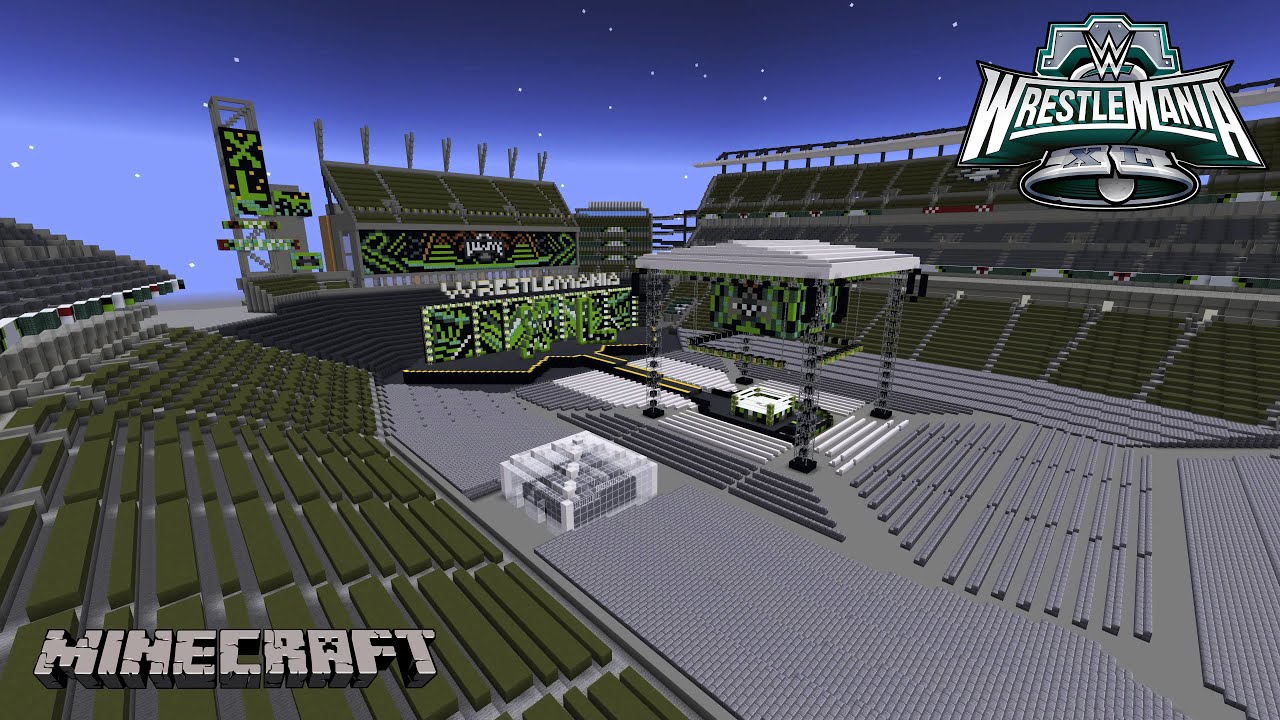 MINECRAFT WWE WRESTLEMANIA 40 STAGE HD