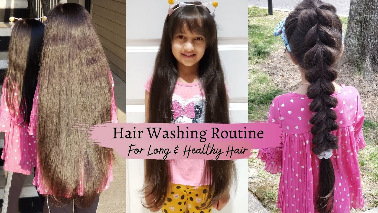 Hair Washing/Oling Day Routine💆‍♀️HOW I WASH MY KIDS HAIR|Haircare Tips to Grow Long & Healthy Hair