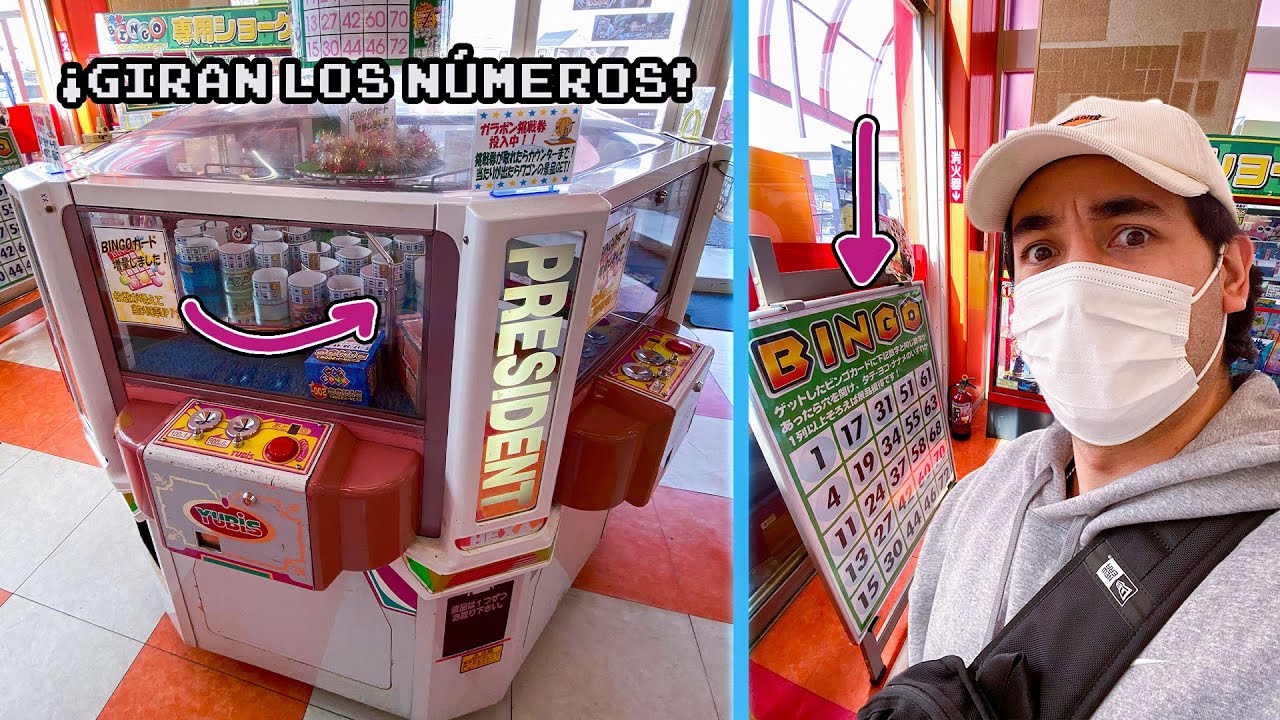 MAQUINA de BINGO con CARTILLAS GIRATORIAS? en JAPON | SE GANO?