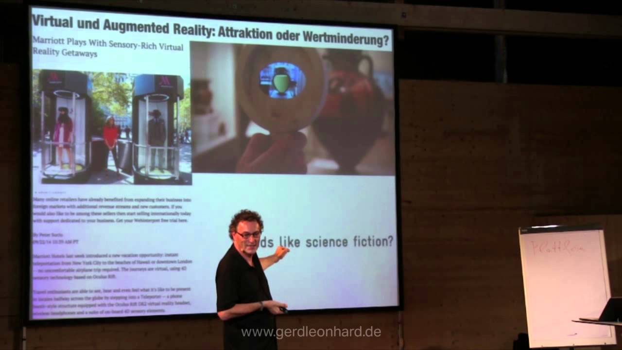 Die Zukunft der Kultur: Augmented Reality in Museen? Futurist Redner Gerd Leonhard in Brugg