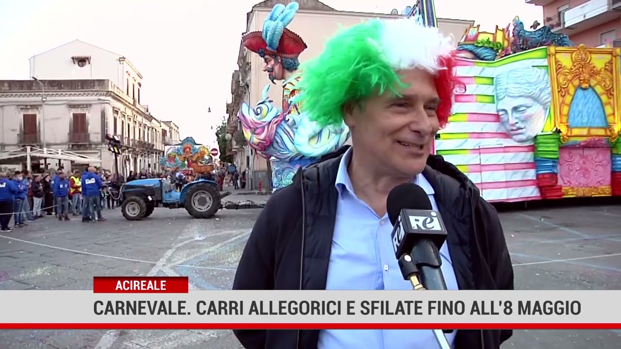 Acireale. Carnevale. Carri allegorici e sfilate fino all' 8 maggio