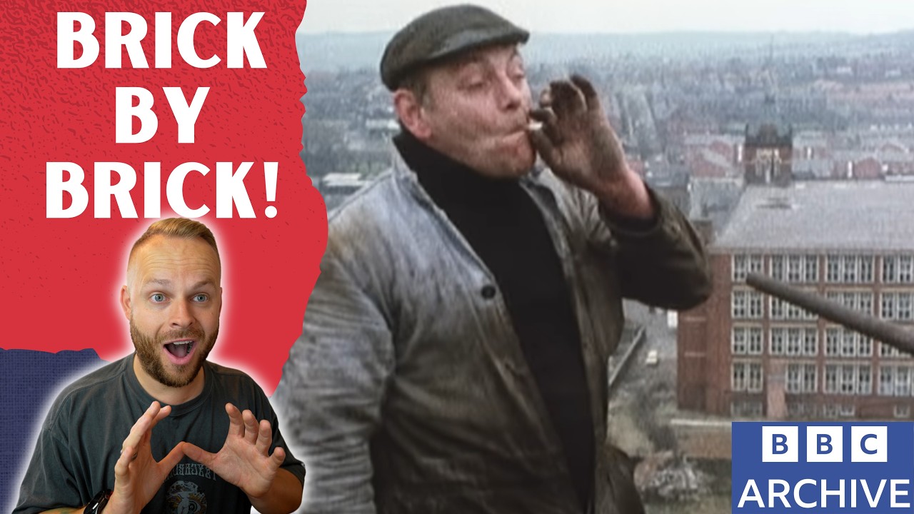 Rob Reacts to... 1979 Steeplejack FRED DIBNAH takes down a MASSIVE chimney BRICK by BRICK