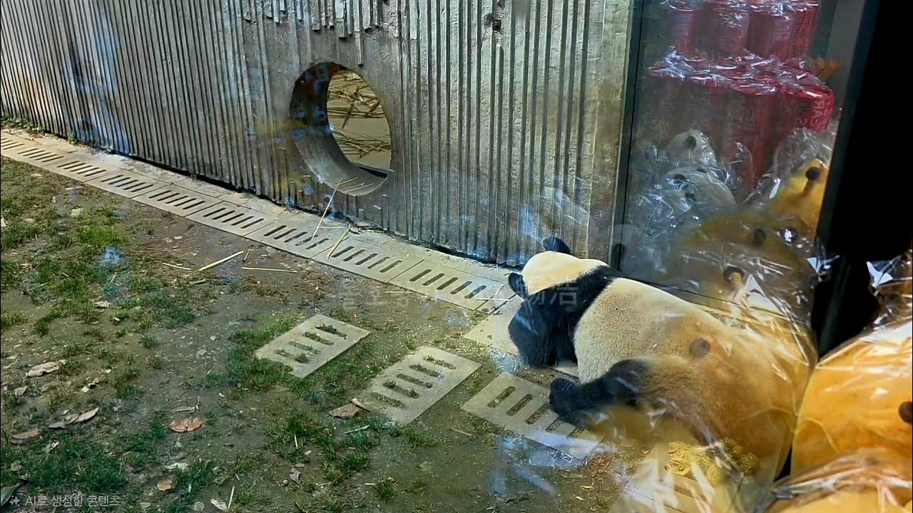 여기에선 판다 아이들을 바로 앞에서 볼수 있네요~❤️ | 선수핑 판다 Shensuping Panda