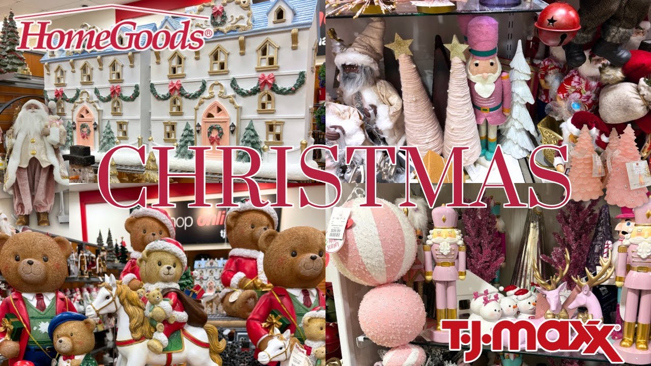 CHRISTMAS DECOR AT HOMEGOODS & TJMAXX 2025 🎄🎅🏻❄️ #homedecor #home #homegoods #tjmaxx #christmas 