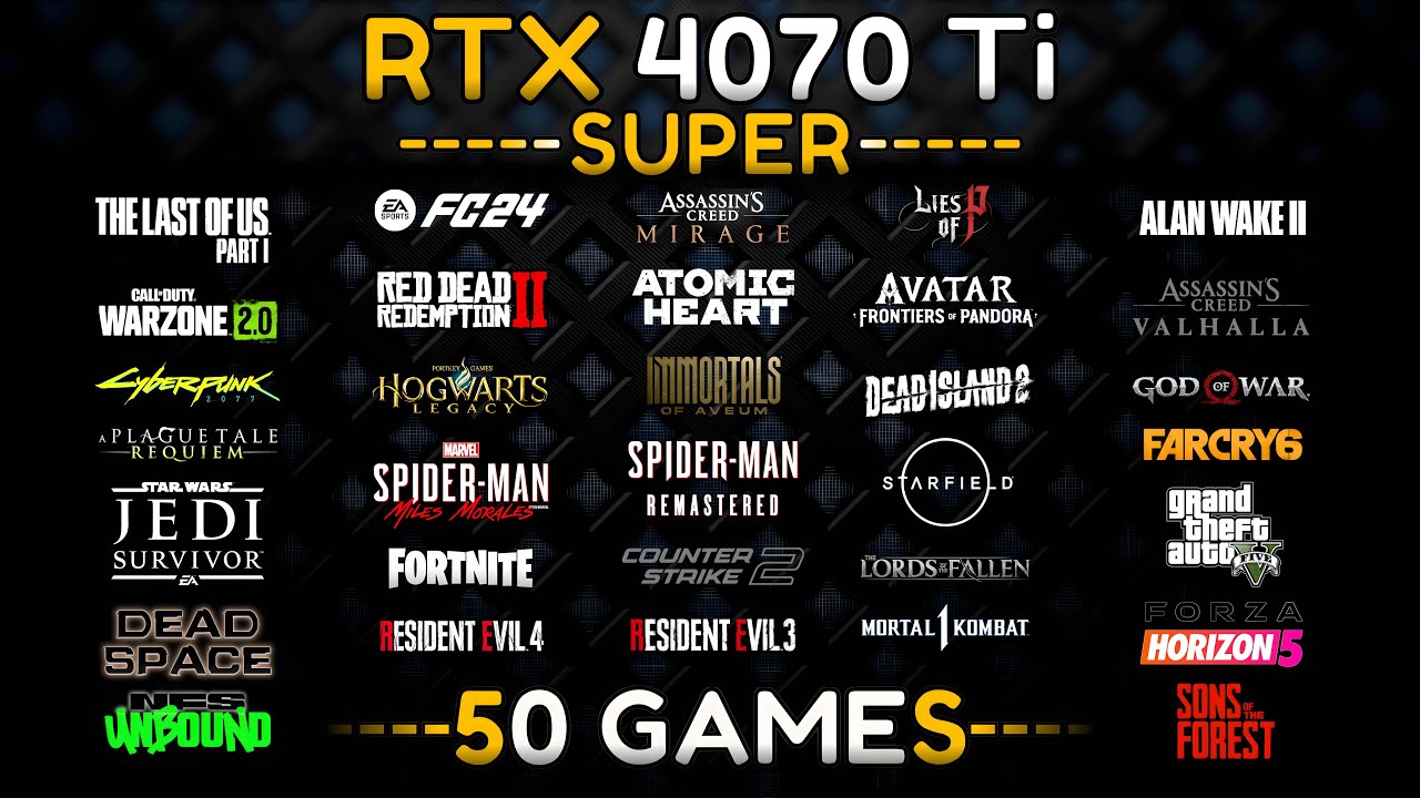 RTX 4070 Ti Super Test In 50 Games🔥