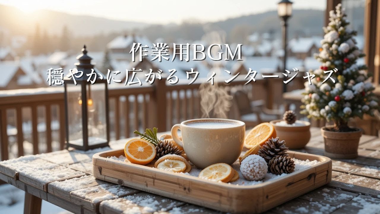 【作業用BGM】穏やかに広がるウィンタージャズ｜深く集中できる冬カフェBGM ❄️☕Winter Jazz for Focus & Deep Work
