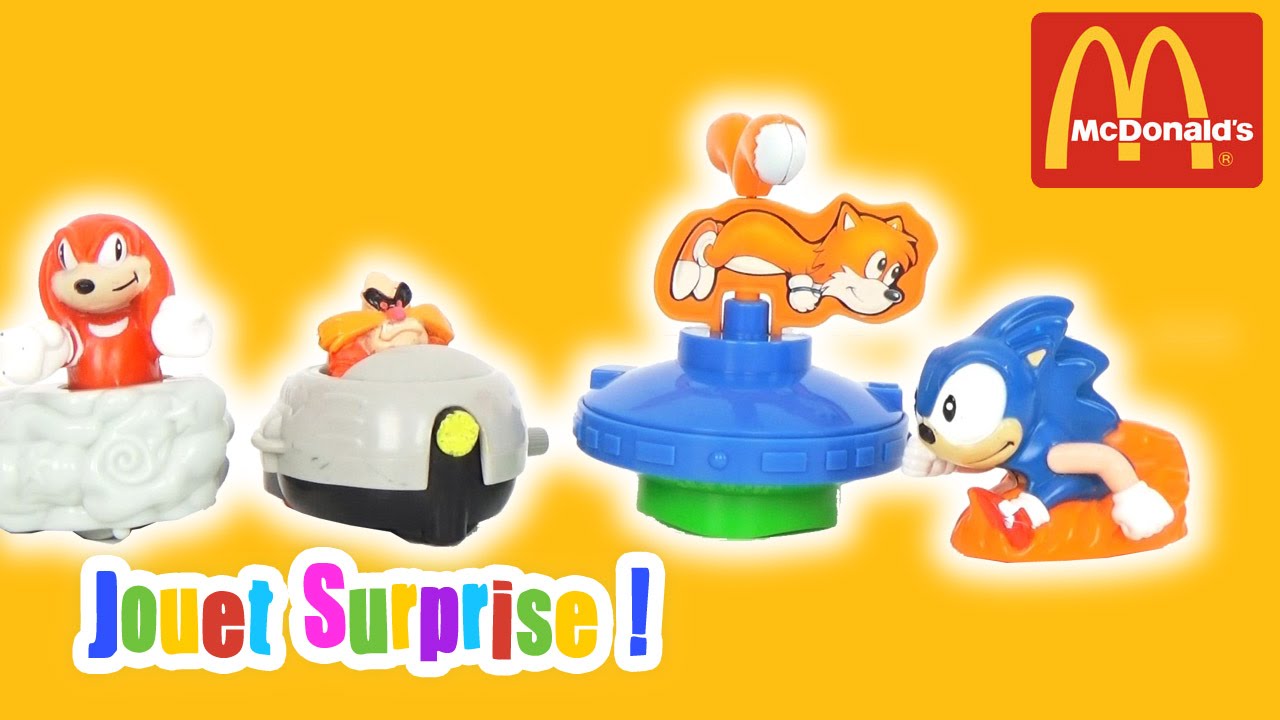 Sonic Set 4 jouets Mc Donalds Happy Meal 1995  - Démo Jouet Surprise