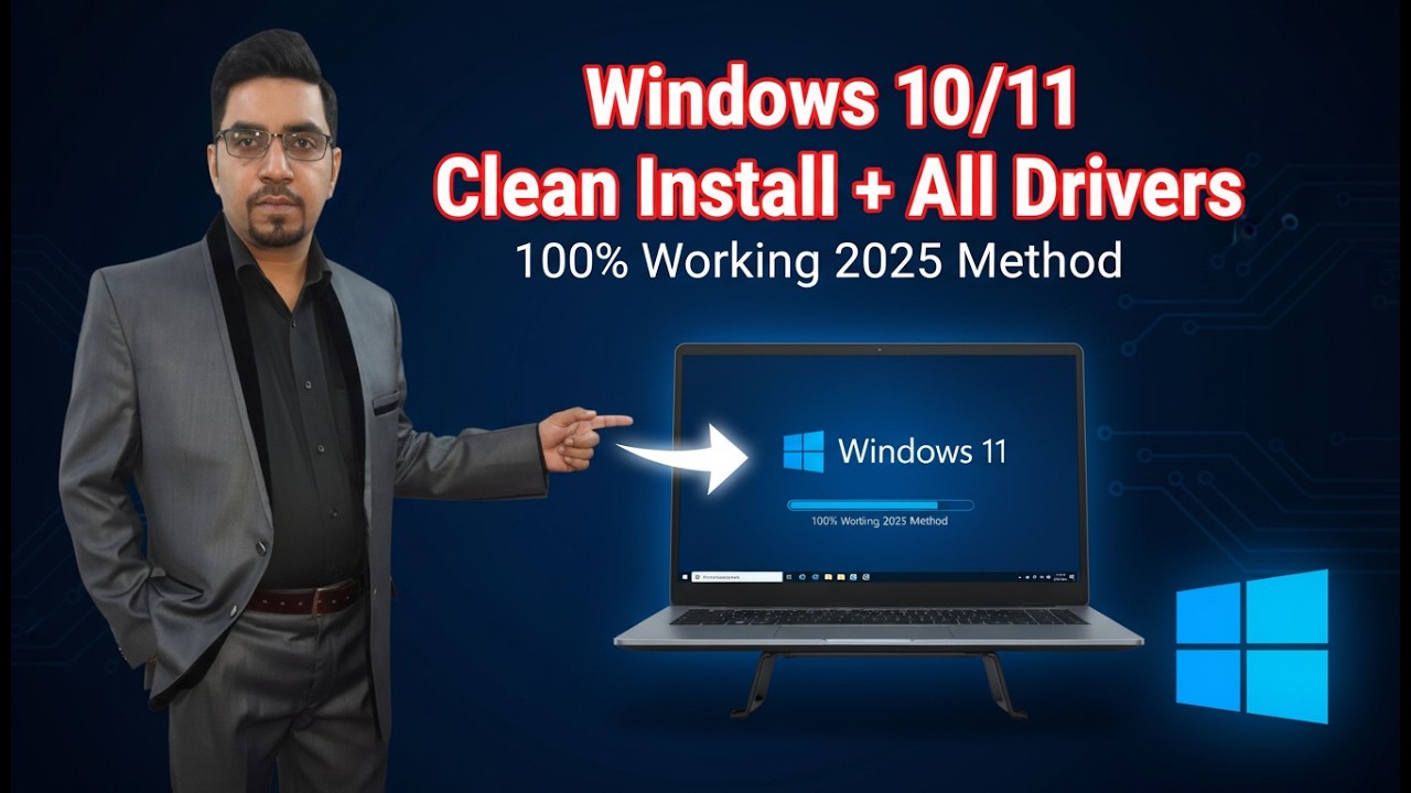 How to Install Windows 10/11 and All Drivers Easily | 100% Working Method | Imran Arif Tech