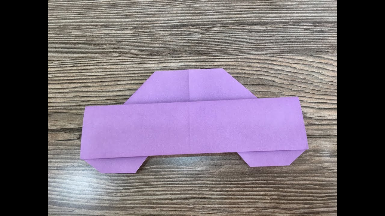 How to make a paper car  - Origami car - Super easy origami kids car