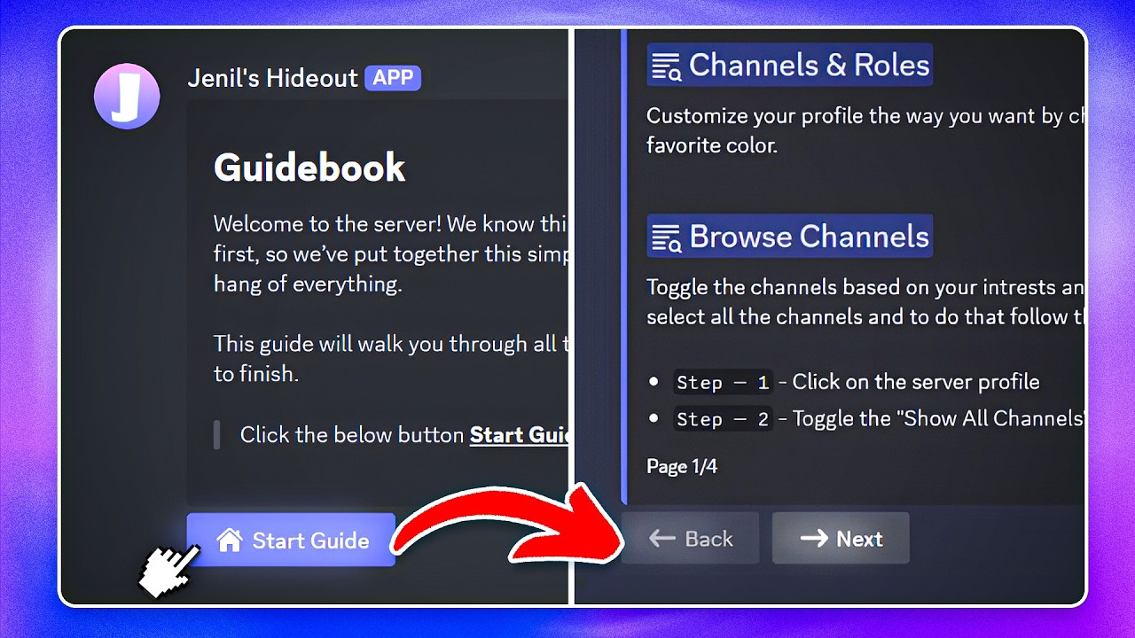 How to Make a Discord PAGINATION Guidebook using Sapphire Bot