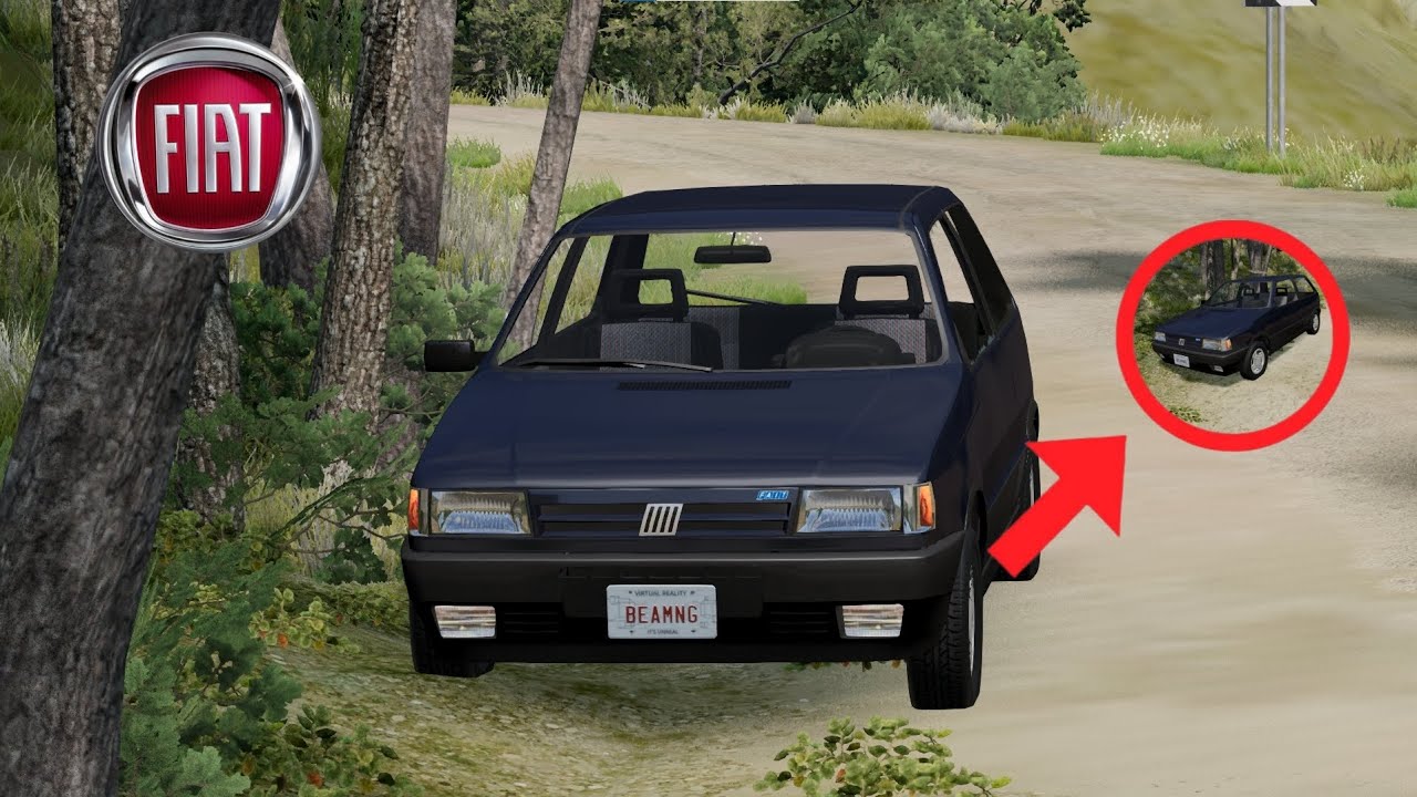 Fiat uno|botei carro do meu pai pra anda deu bom ou deu ruim?!|beamng drive