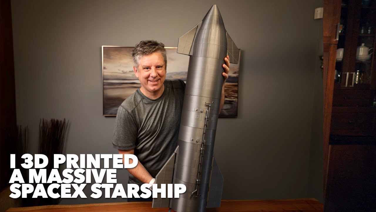 🚀 I 3D Printed a massive SpaceX Starship!