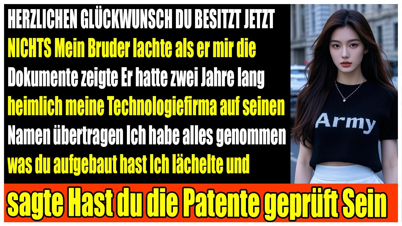 Mein Bruder hat mir meine Firma gestohlen und dachte, er hätte gewonnen, bis ich den Spieß umgedreh
