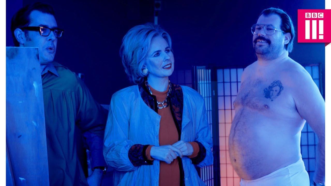 Life drawing with Hillary Clinton and Richard Osman - Murder in Successville: Episode 1 - BBC