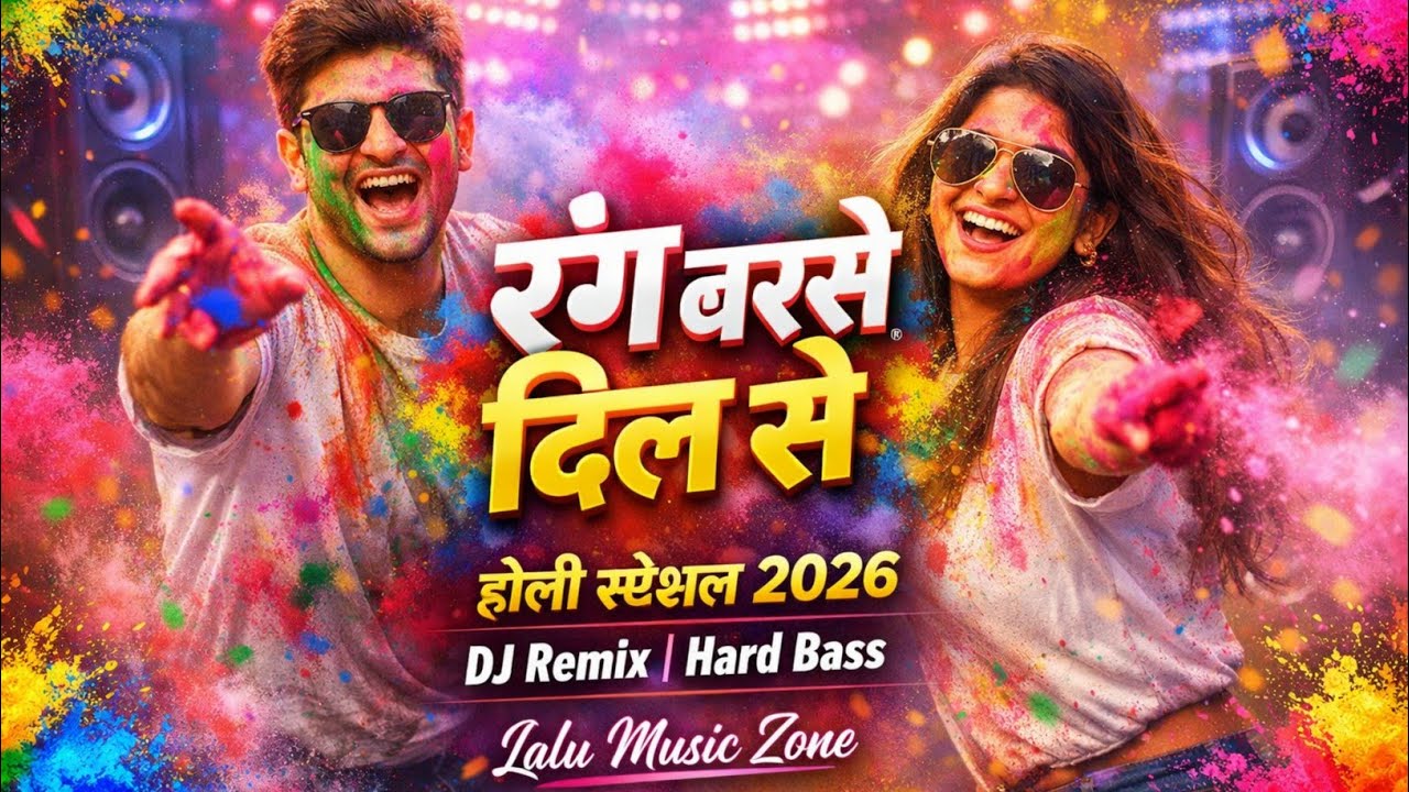 Rang Barse Dil Se | Holi Special Song 2026 | Hard Bass DJ Remix | Lalu Music Zone