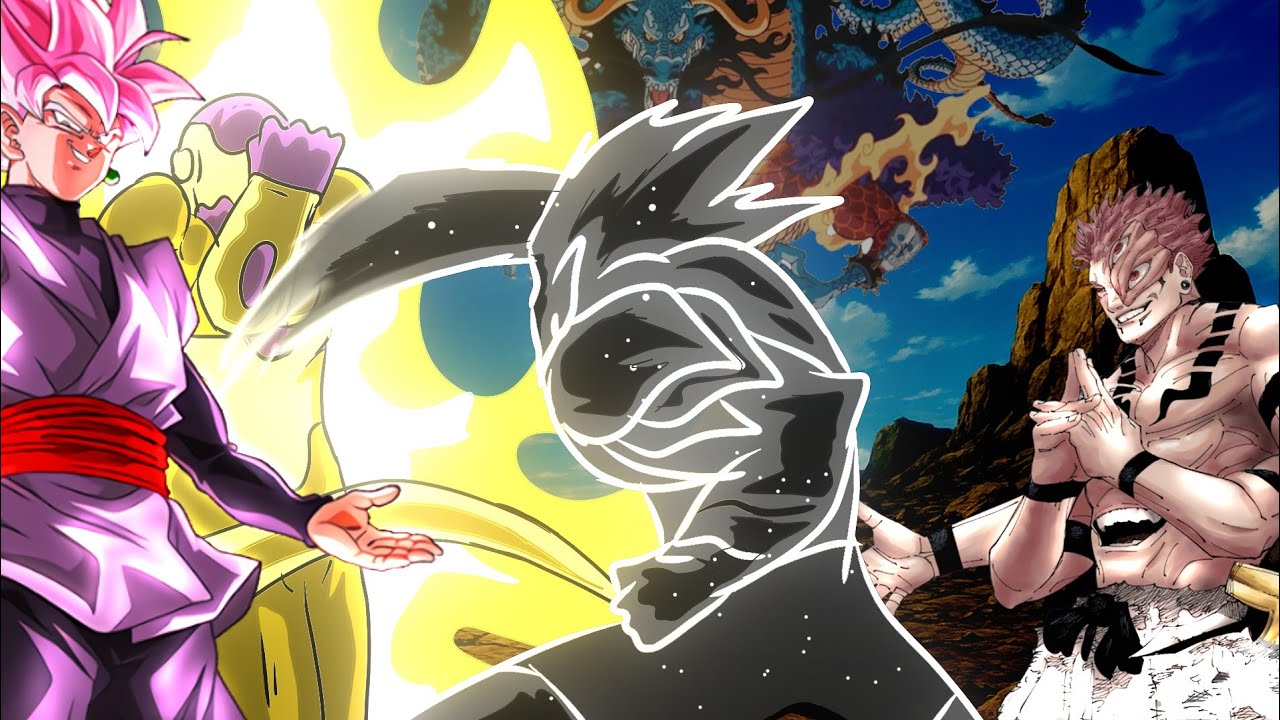 Black Goku vs Golden Frieza vs Kaido vs Sukuna vs Cosmic Garou Fan Animation