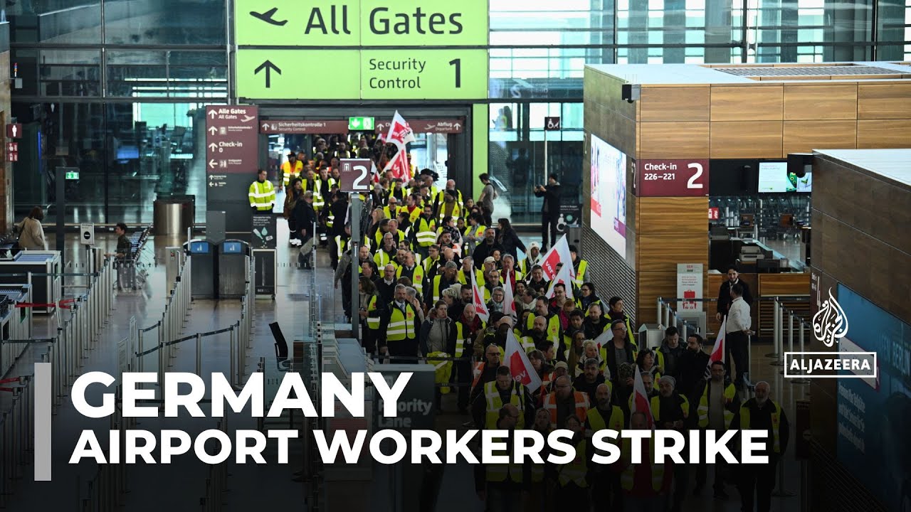 Massive airport strike grounds flights across Germany, thousands of passengers stranded