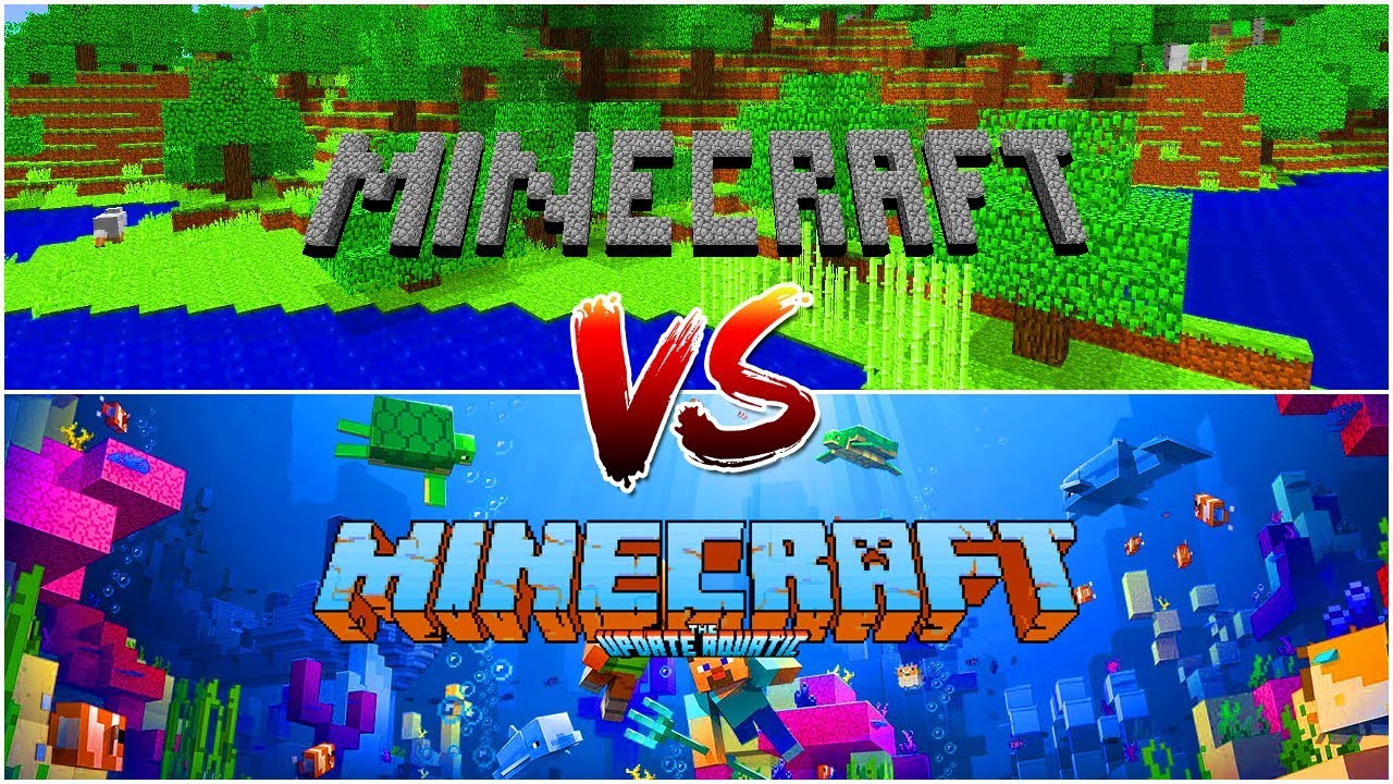 STARY MINECRAFT VS NOWY MINECRAFT! Od Alphy do Wodnej Aktualizacji!