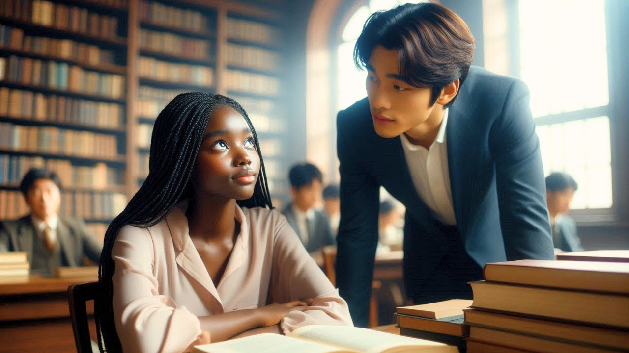 Korean Billionaire Noticed the African Girl Studying in the Library — And Everything Changed