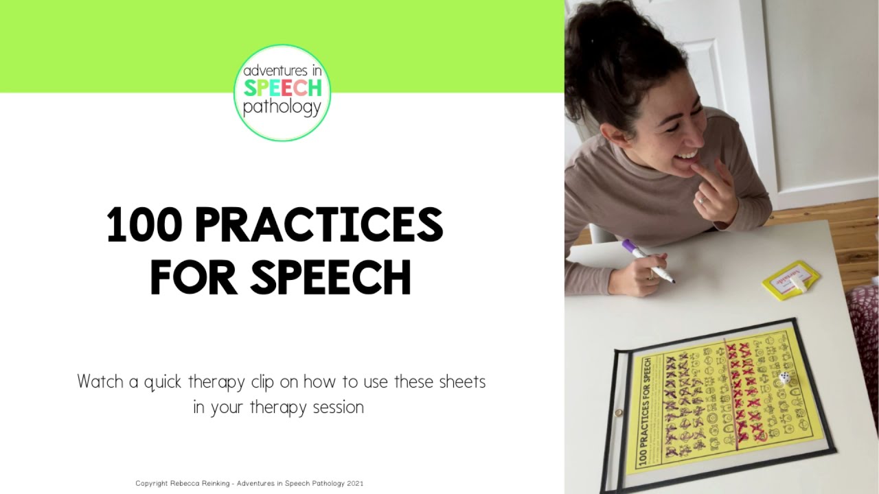 100 Practices for Speech