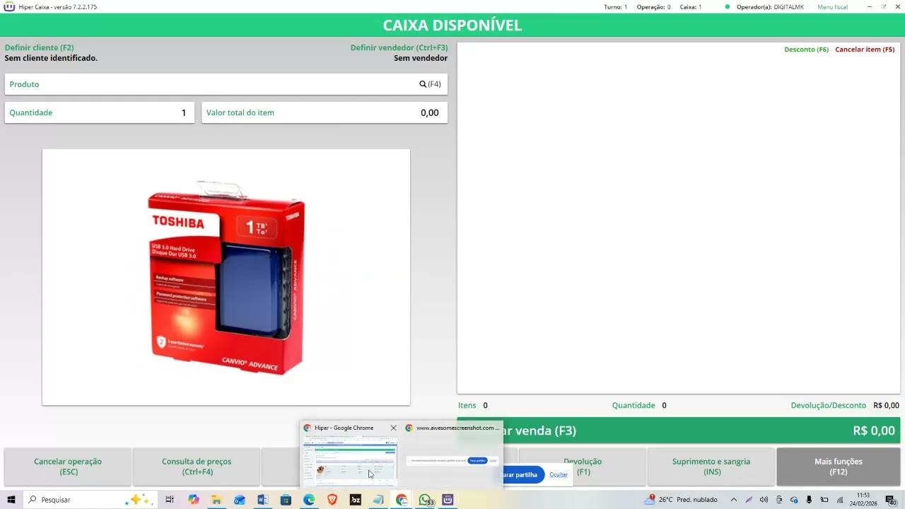 Cadastro kit de produtos sistema Hiper