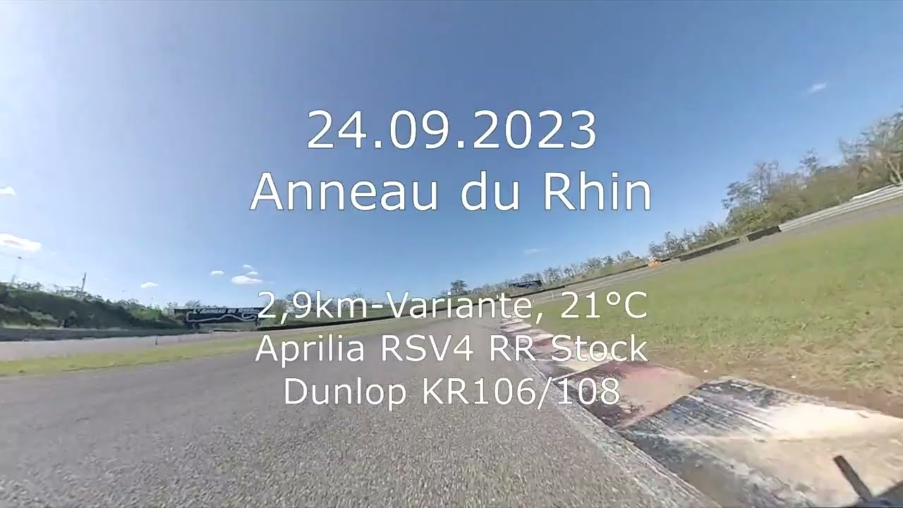 Anneau du Rhin 2,9km-Variante | 1.19.08 min | Aprilia RSV4 RR Stock