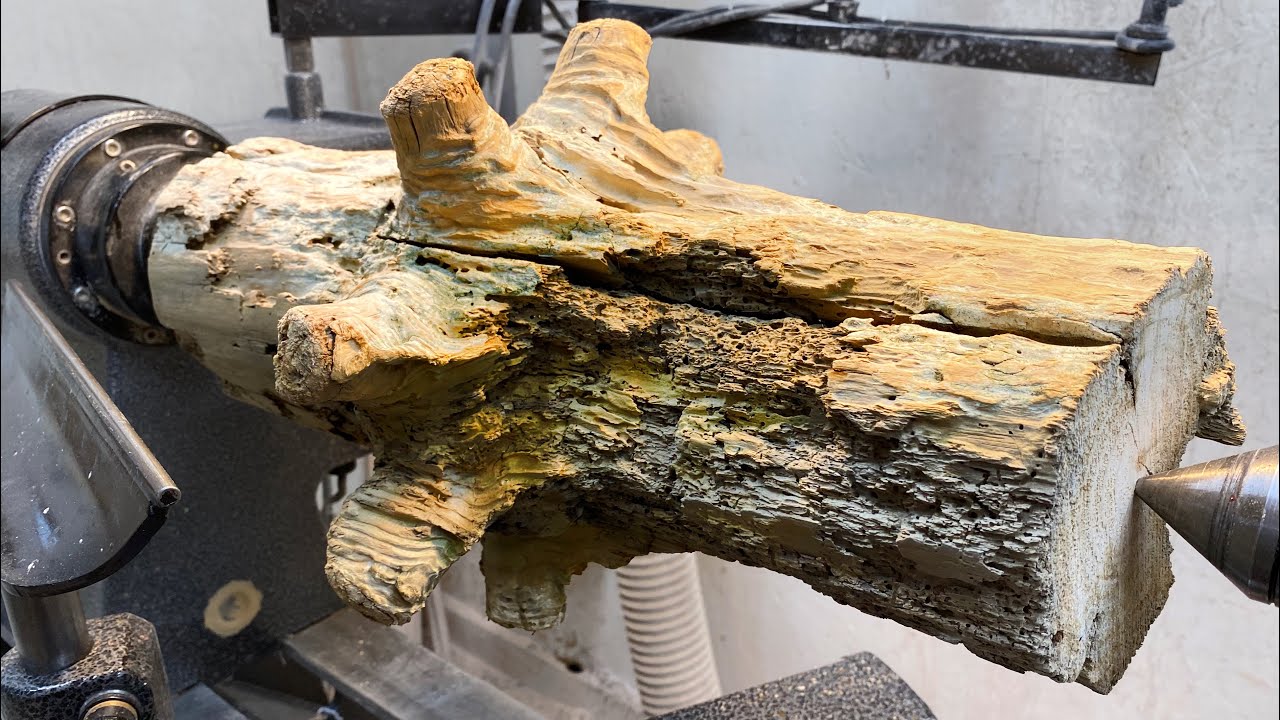 Woodturning:  The Weeping Driftwood! 💦