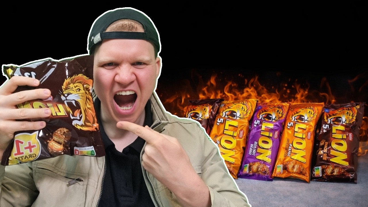 34 LION Riegel… 4000 Kalorien Challenge 😳 Schaffe ich das?!