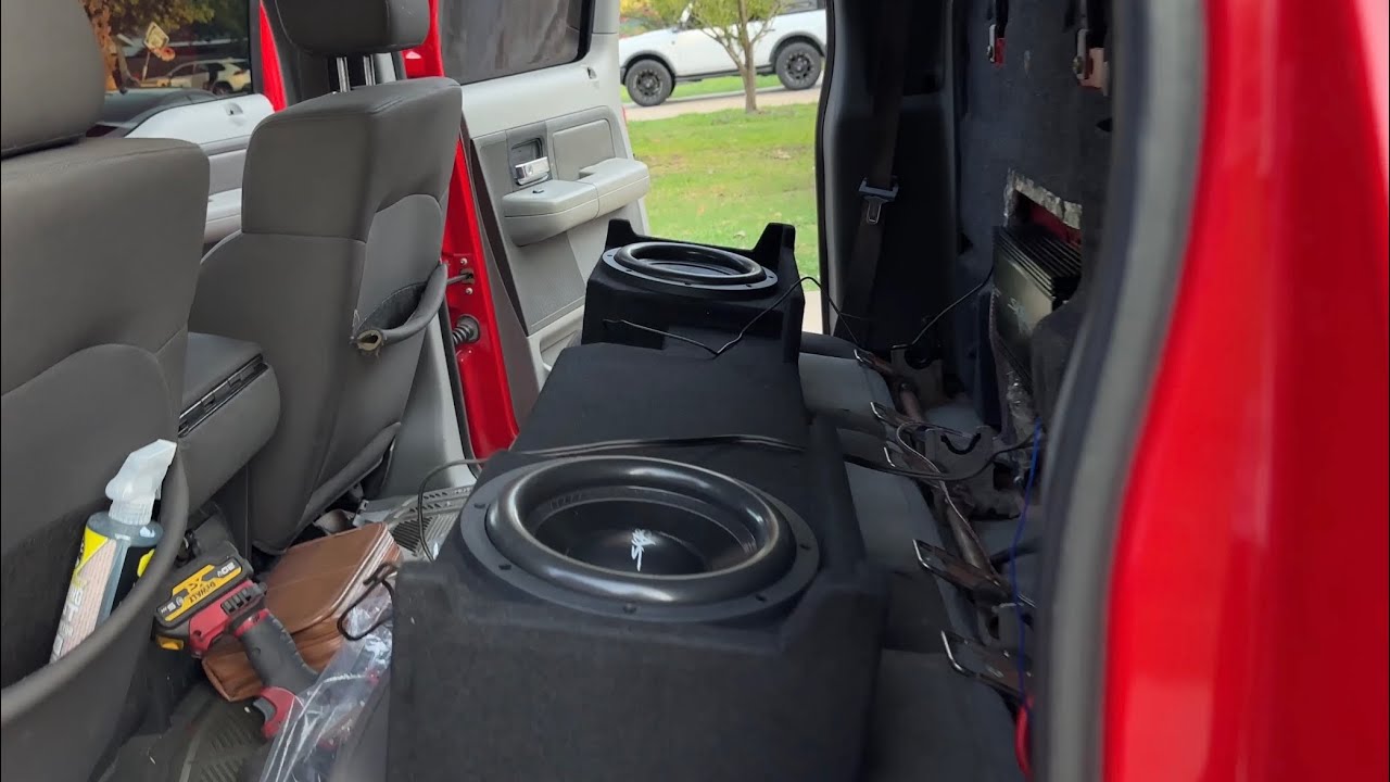 NEW SPEAKERS FOR AXEL’S F-150!!
