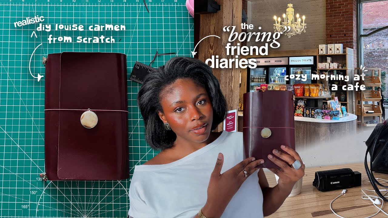 diy louise carmen leather journal (dupe), cozy morning in the city | the boring friend diaries