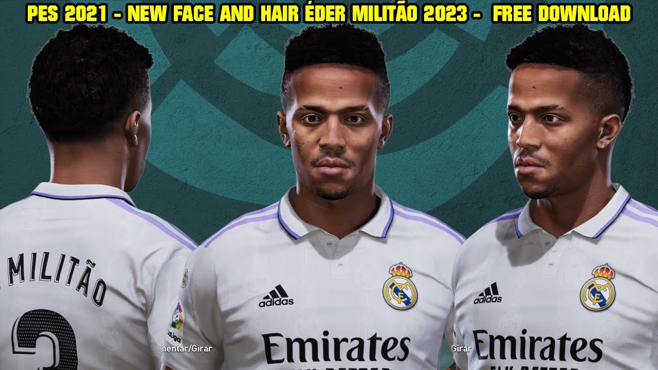 PES 2021 - NEW FACE AND HAIR &Eacute;DER MILIT&Atilde;O 2023 by Facemaker Kodigo - 4K