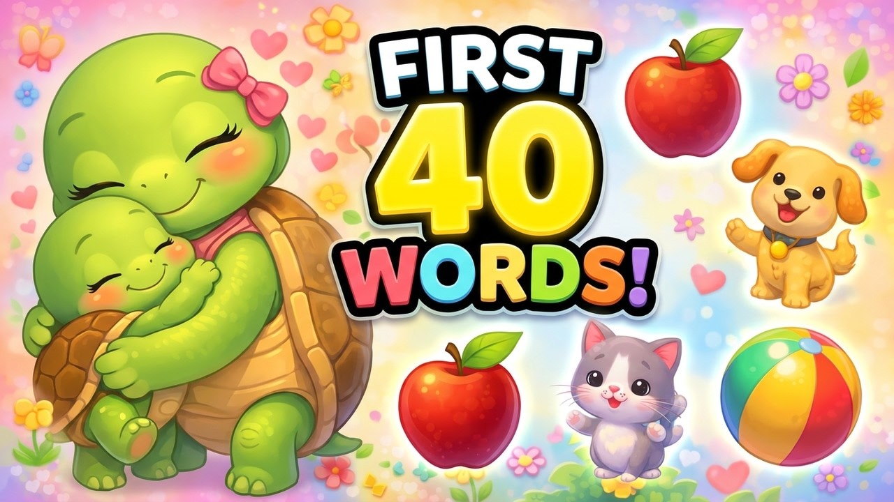 “First 40 Words for Toddlers | Learn to Talk Fast with Songs & Fun”