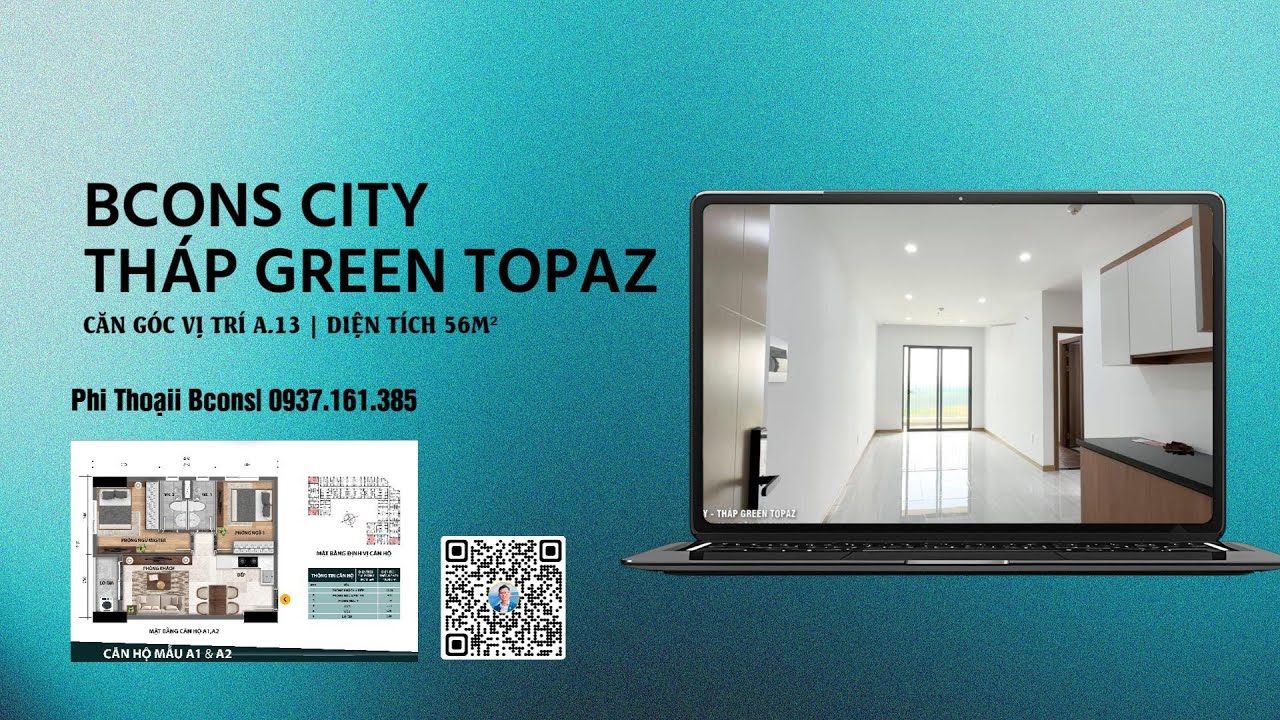 Thực Tế Căn Hộ Bcons Vị Tr&iacute; A.13 BCONS CITY - TH&Aacute;P GREEN TOPAZ | Phi Thoại Bcons