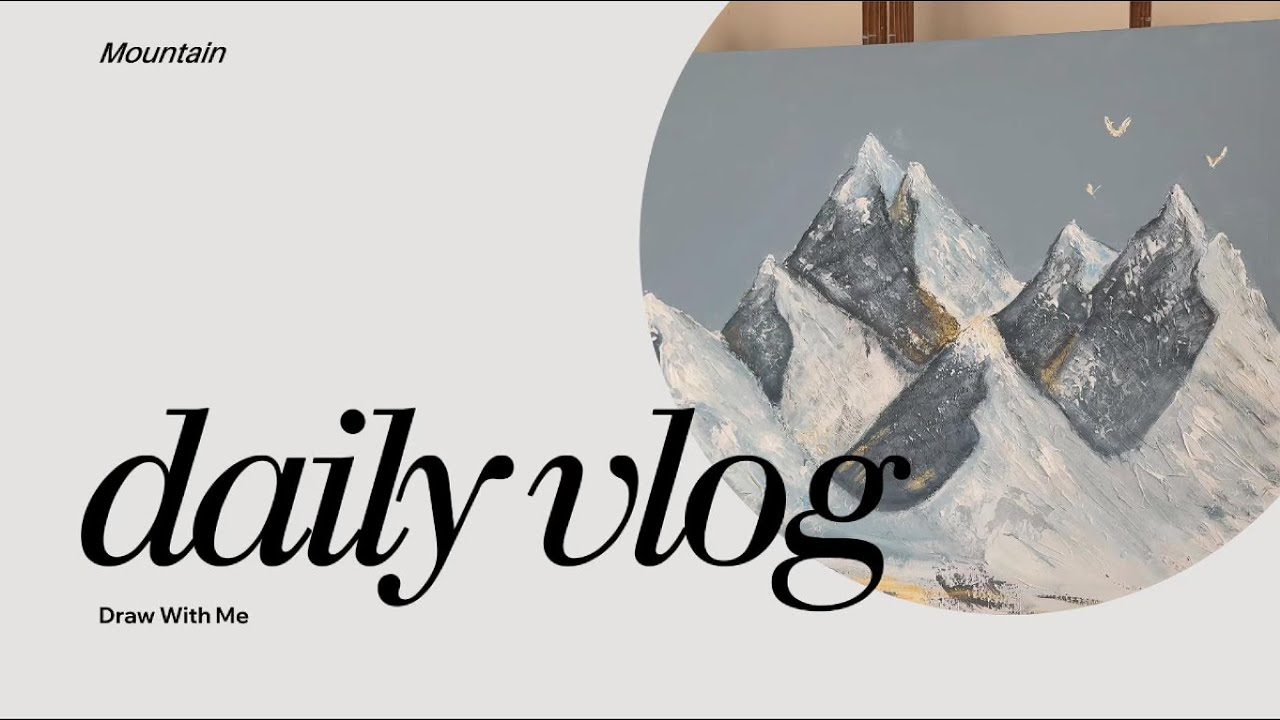 A Calm Acrylic Mountain Painting | Relaxing Art Process 🎨🏔️