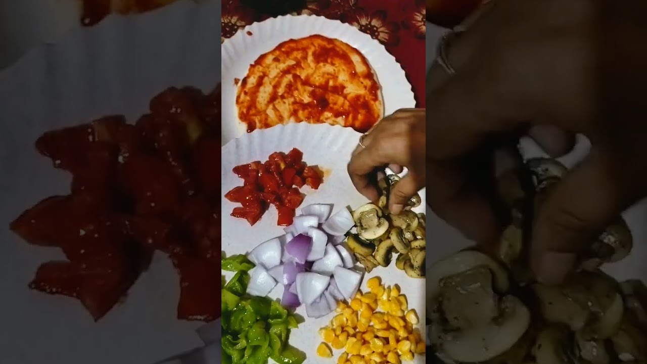 Homemade Instant mushroom pizza|foodie|foodlove|selfmade|ear&repeat.
