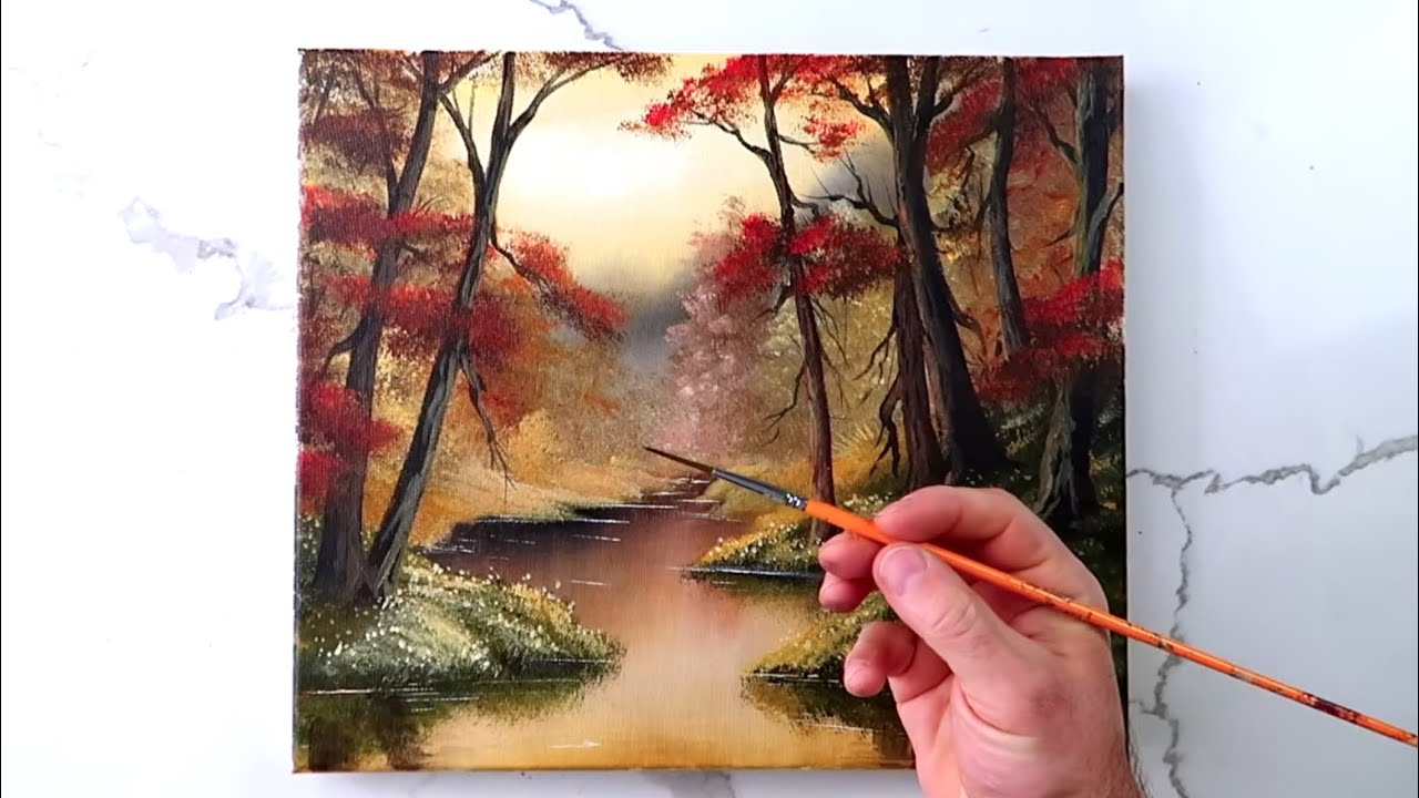 Illuminated by Moonlight: How to Paint a Vibrant Forest Scene in Acrylics