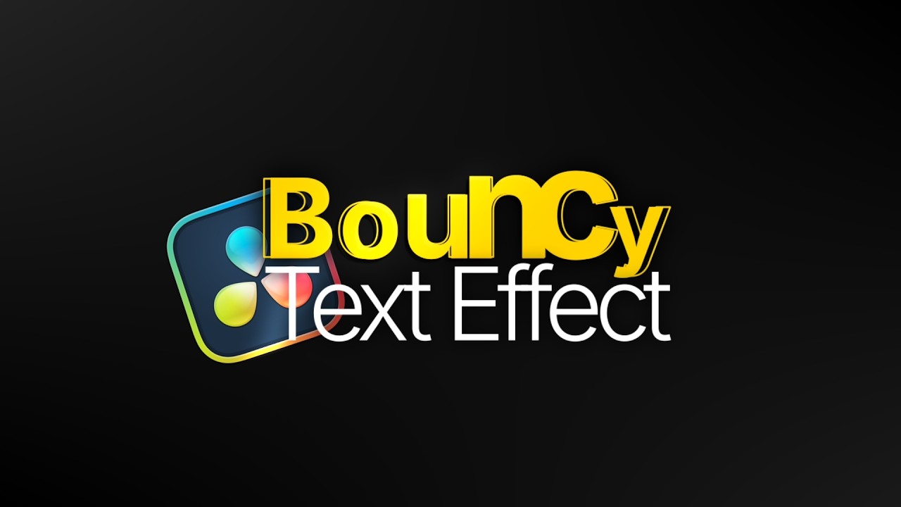 How to Make Bouncy Text Animation in DaVinci Resolve *FREE*