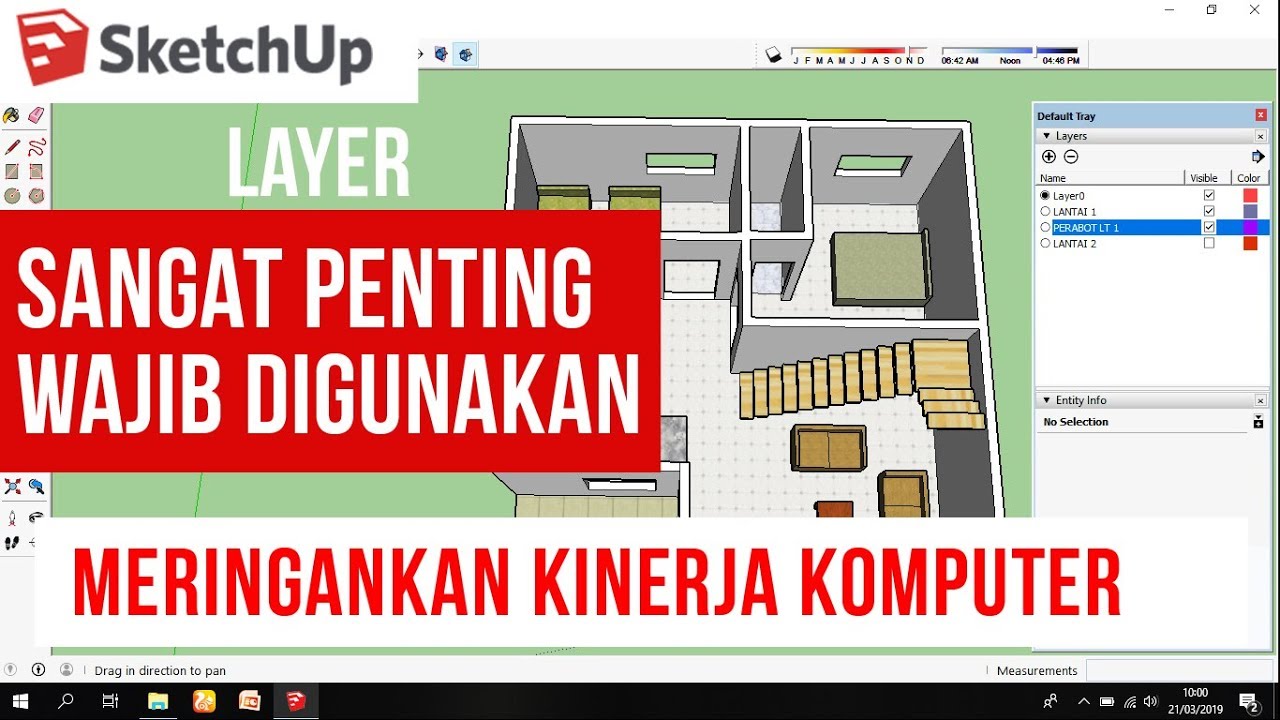 Cara Gunakan Layer dan Fungsi Penting di Sketchup