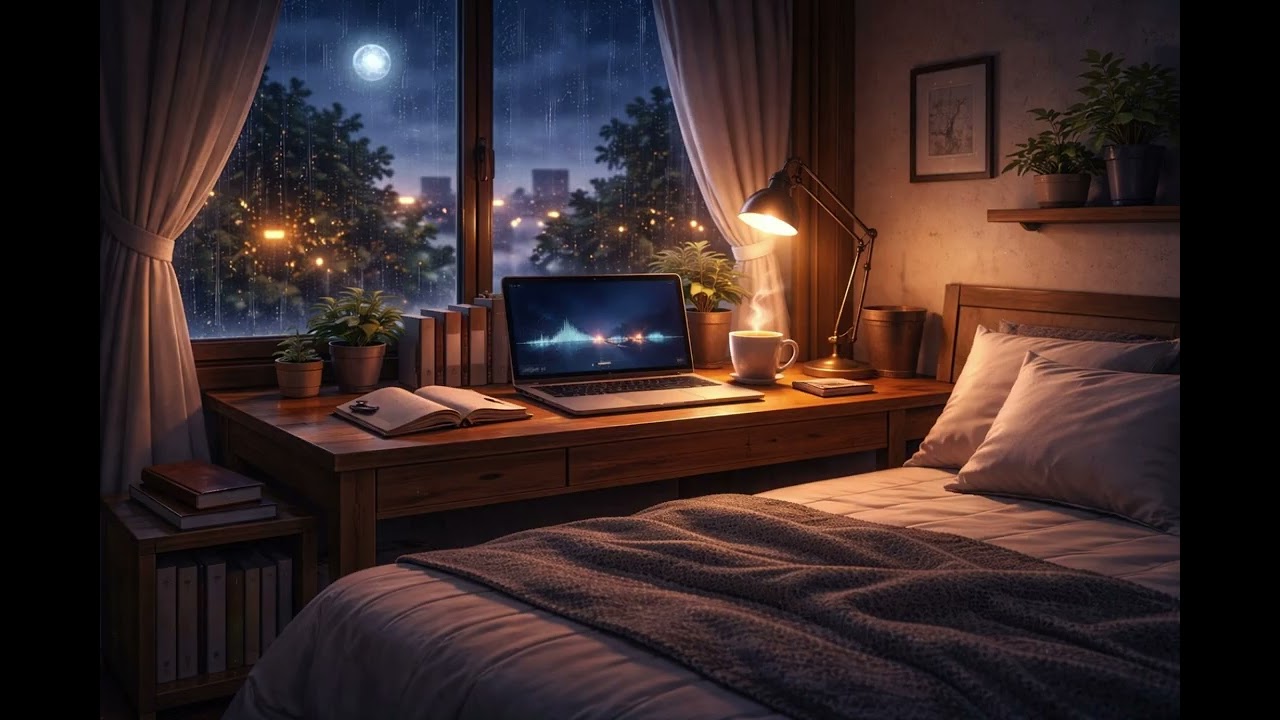 3 Hours Calm Night Sleep & Study Music 🌙 Deep Focus Lo-fi