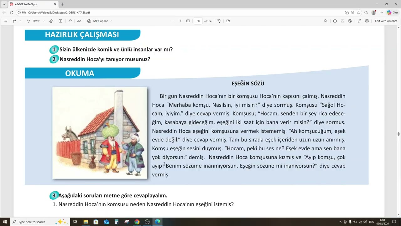 سلسلة تعلم اللغة التركية المستوى الثاني درس 27 (TÖMER A2)