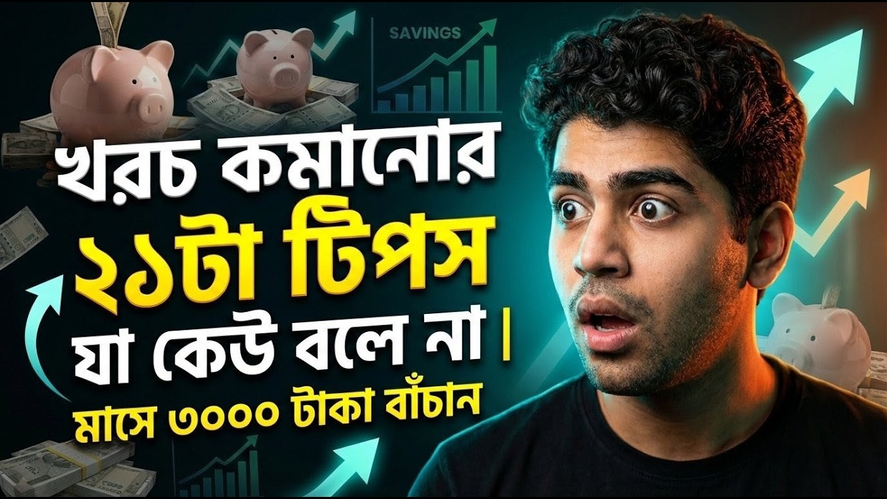 21 Secret Money Saving Tips To Save ₹3000 Fast (টাকা জমানোর উপায়)