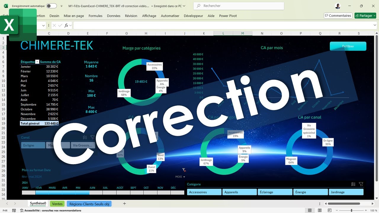 Excel Correction Examen Chimere-Tek (déc 2024)