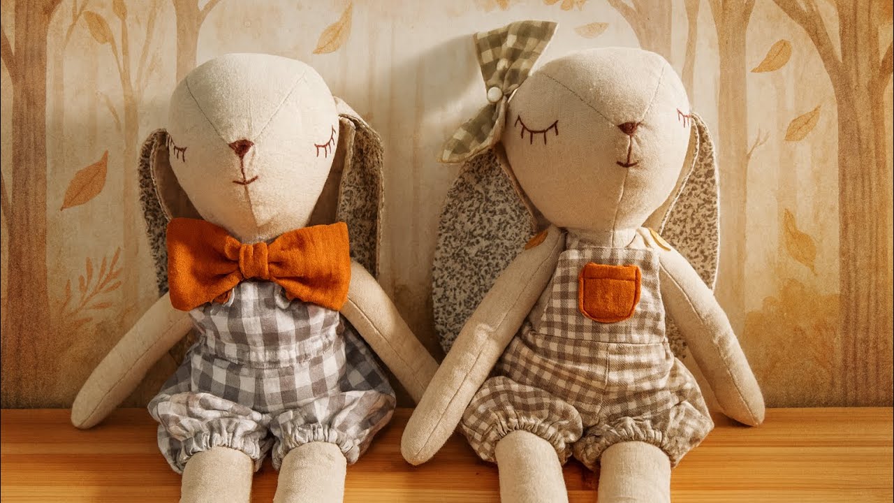 Cose un lindo peto para tu conejita de peluche [Patrones en descripción]
