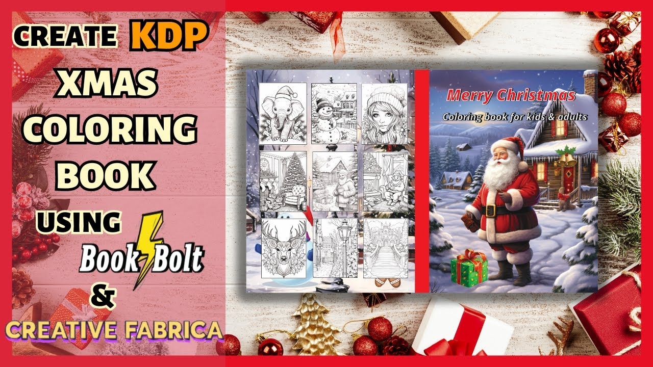 Easy Christmas Coloring Book Creation Guide | Amazon KDP | DIY with BookBolt & Creative Fabrica!