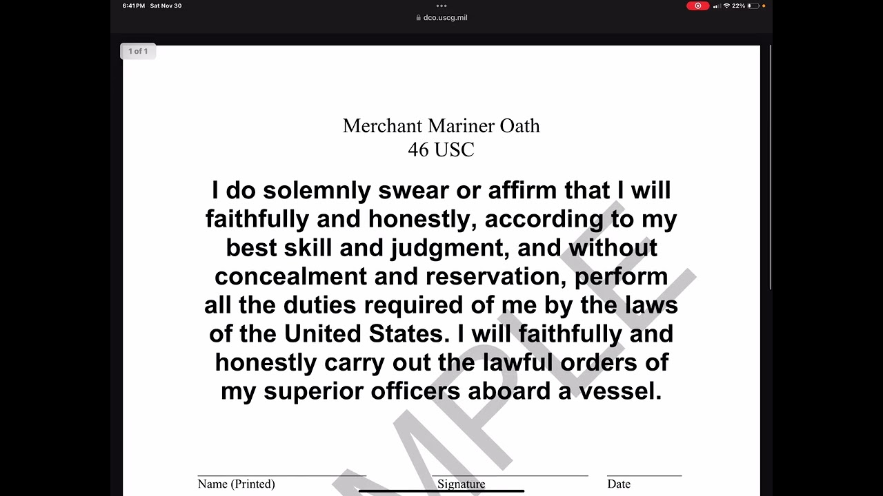 How to obtain Merchant mariner credential.